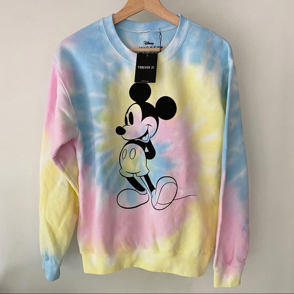 tie dye disney sweatshirt